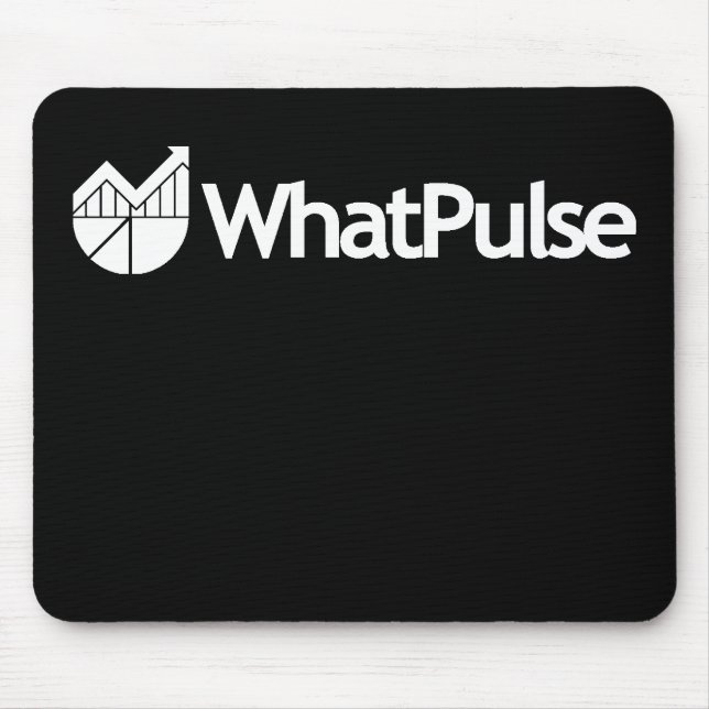 WhatPulse Mousepad - Schwarzes (Vorne)