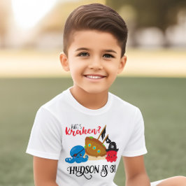 "What's Kraken" Octopus Pirate Children's Birthday Kleinkind T-shirt