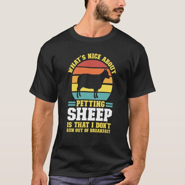 what's nice about petting sheep farming animal T-Shirt (Vorderseite)