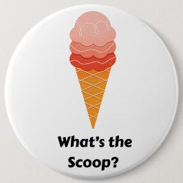 What's the Scoop gender reveal party Button