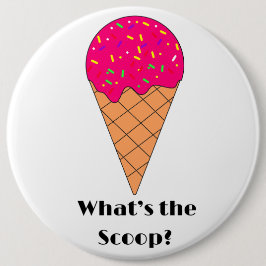 What's the Scoop Gender Reveal Party Button