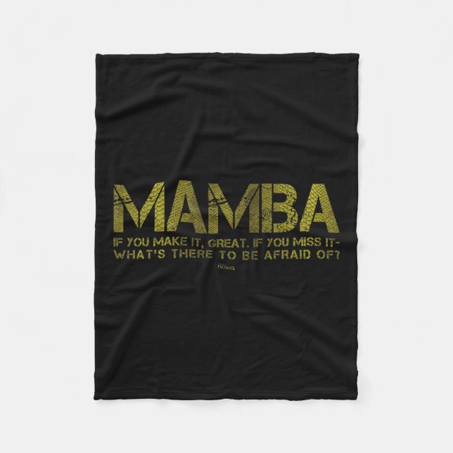 What's There To Be Afraid Of_ Basketball Court Mot Fleecedecke (Vorderseite)