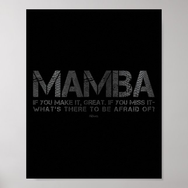 What's There To Be Afraid Of_ Basketball Court Mot Poster (Vorne)