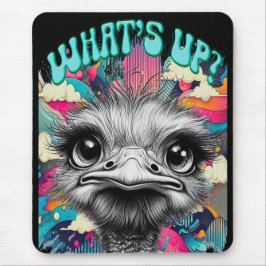 Whats Up? Ostrich - Mouse Pad Mousepad