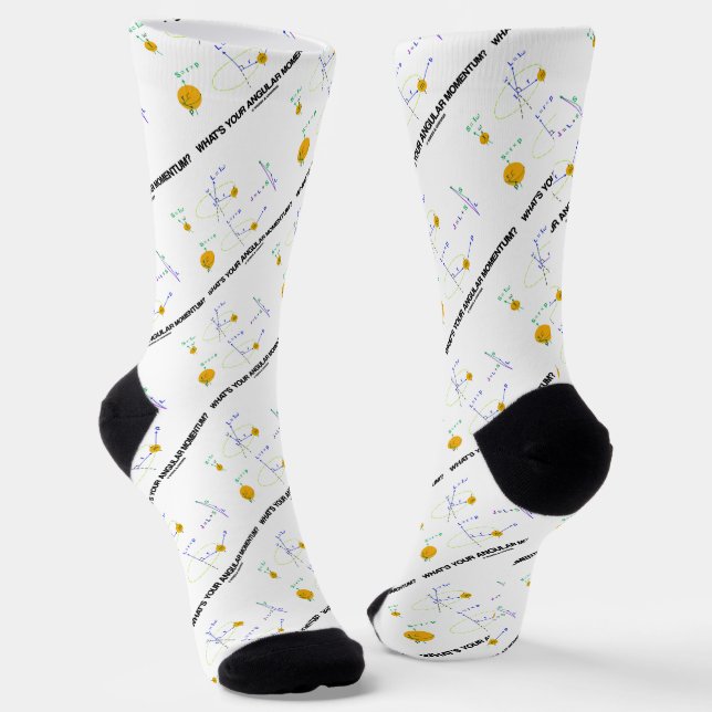 What's Your Angular Momentum? Physics Diagrams Socken (Gewinkelt)