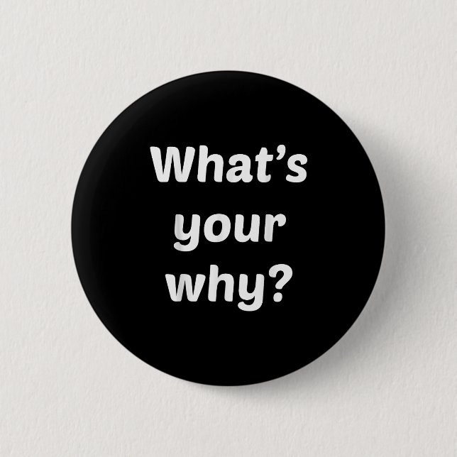 What's Your Why Insring Motivational Entrepreneur  Button (Vorderseite)
