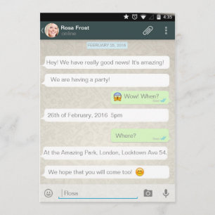 Whatsapp Android iPhone Chat Party Einladung