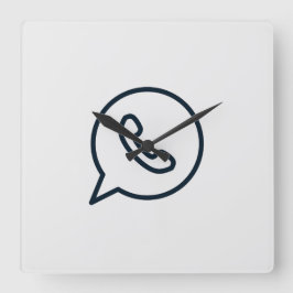 whatsapp-whats-whatsapp-icon quadratische wanduhr