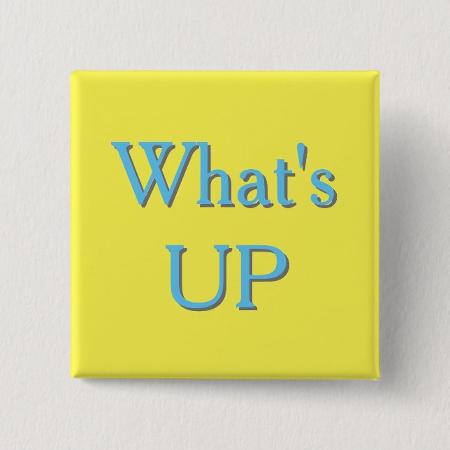 WhatsUP-Zeichen Button (Vorderseite)