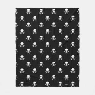 WHC - Schädel-Fleece-Decke Fleecedecke