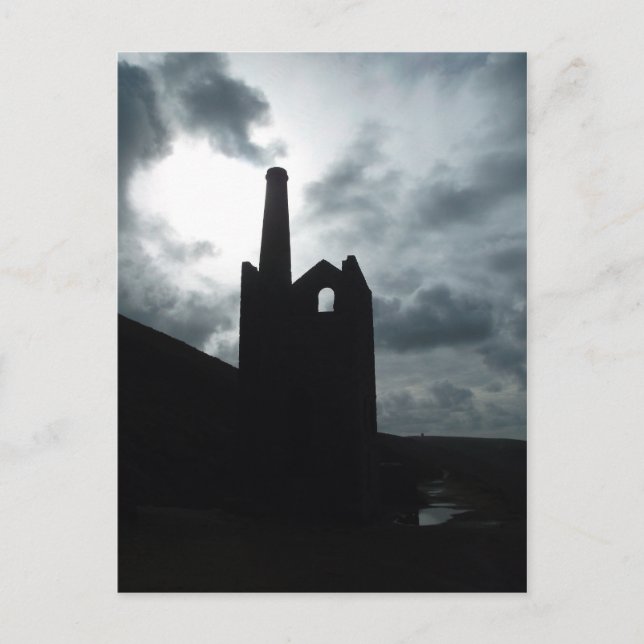 Wheal Coates Tin Mine Ruins Cornwall England Postkarte (Vorderseite)
