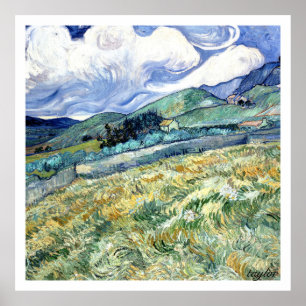 Wheat Field Behind Saint-Paul Poster