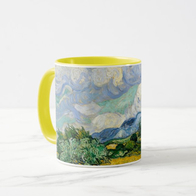 Wheat Fields Van Gogh Tasse (Vorderseite Links)