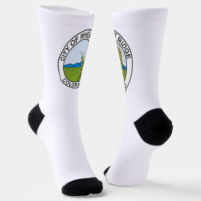 Wheat Ridge (Colorado) Stadtflagge Socken (Gewinkelt)