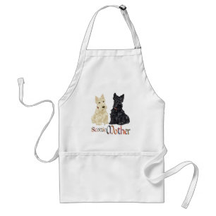 Wheaten & Black Scotties Muttertag Schürze