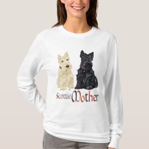 Wheaten & Black Scotties Muttertag T-Shirt
