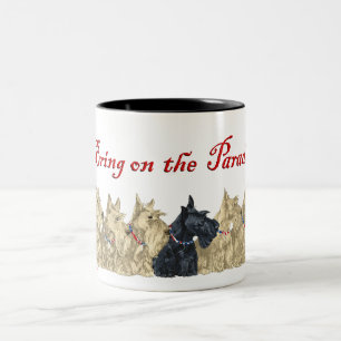 Wheaten & Black Scottish Terriers Zweifarbige Tasse