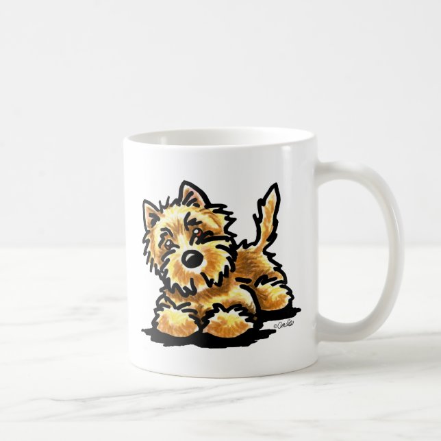 Wheaten Cairn Terrier Art Tasse (Rechts)