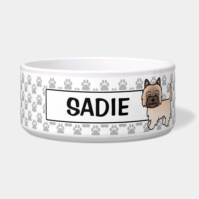 Wheaten Cairn Terrier Cartoon Dog Napf (Vorderseite)