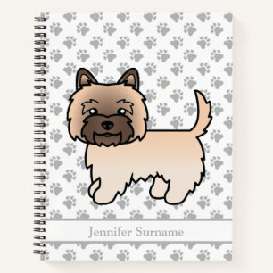 Wheaten Cairn Terrier Cartoon Hund & Benutzerdefin Notizbuch