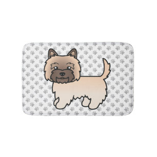 Wheaten Cairn Terrier Niedlich Cartoon Dog Badematte