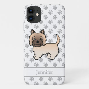 Wheaten Cairn Terrier Süßer Cartoon-Hund & Name Case-Mate iPhone Hülle
