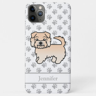 Wheaten Norfolk Terrier Cartoon Dog & Name Case-Mate iPhone Hülle