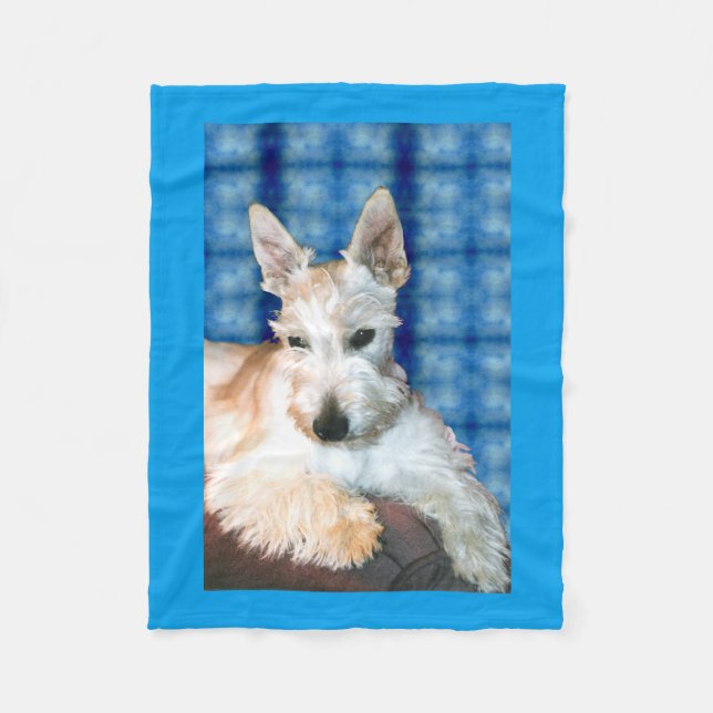 Wheaten Scottie Fleece Blanket (Vorderseite)