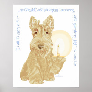 Wheaten Scottie Gute Nacht Poster