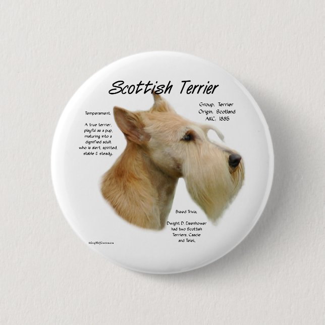Wheaten Scottie History Button (Vorderseite)