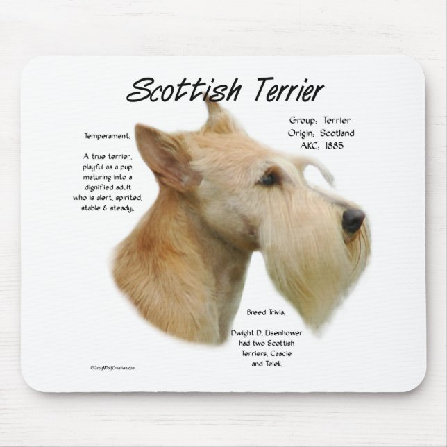 Wheaten Scottie History Mousepad (Vorne)