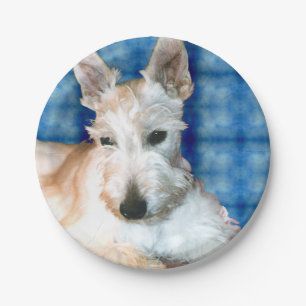 Wheaten Scottie Paper Plate Pappteller