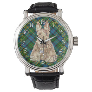 Wheaten Scottie Tartan Armbanduhr