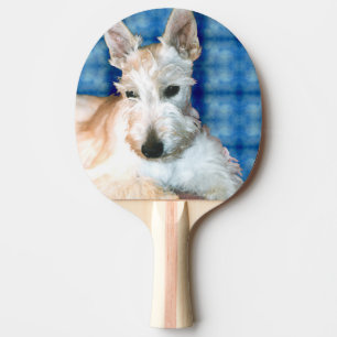 Wheaten Scottie Terrier Ping Pong Paddle Tischtennis Schläger