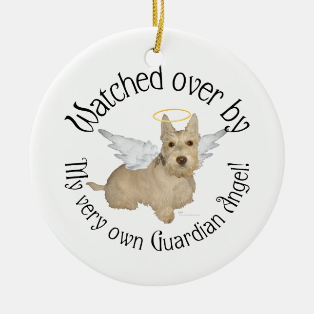 Wheaten Scottish Terrier Angel Ornament (Vorne)