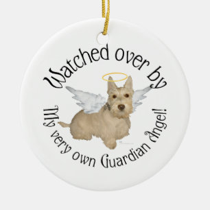 Wheaten Scottish Terrier Engel Ornament