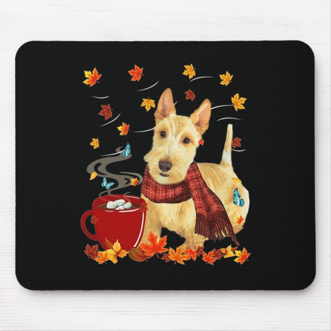 Wheaten Scottish Terrier - Fall - Schokolade - Hot Mousepad (Vorne)