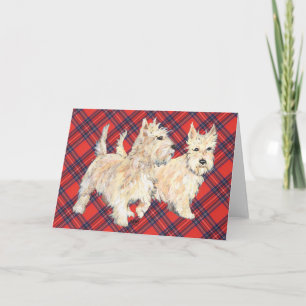 Wheaten Scottish Terrier Grußkarte Karte