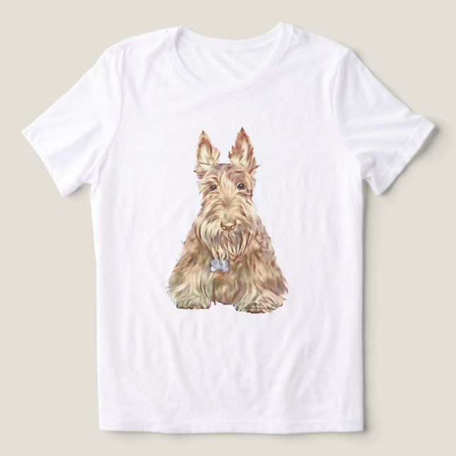 Wheaten Scottish Terrier Tri-Blend Shirt (Design Vorderseite)