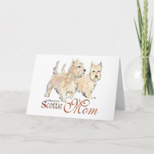 Wheaten Scottish Terrier zum Muttertag Karte