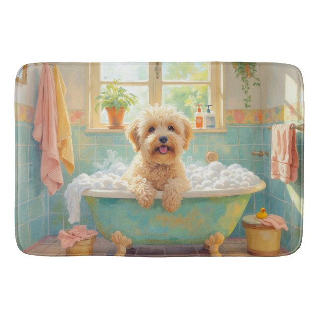 Wheaten Terrier Badezimmer Dekor Badematte (Vorderseite)