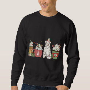 Wheaten Terrier Coffee Winter Christmas Hund Mama Sweatshirt