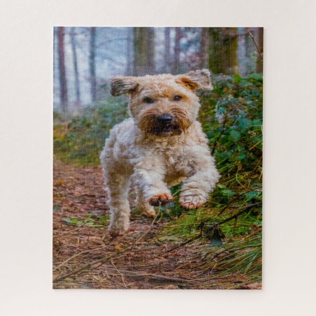 Wheaten Terrier Dog Jigsaws. Puzzle (Vertikal)