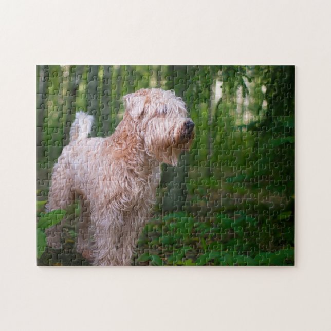 Wheaten Terrier Dog Jigsaws. Puzzle (Horizontal)