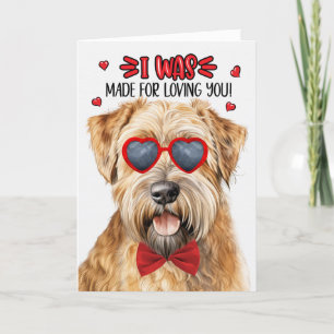 Wheaten Terrier Dog Made for Love You Valentine Feiertagskarte
