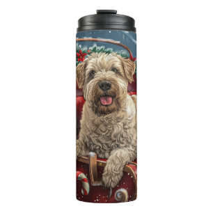 Wheaten Terrier Dog Weihnachtsfest Thermosbecher