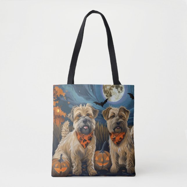 Wheaten Terrier Halloween Spooky (Vorderseite)