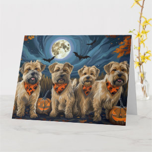 Wheaten Terrier Halloween Spooky Karte