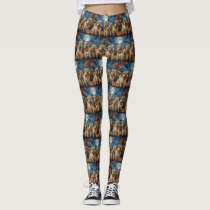 Wheaten Terrier Halloween Spooky Leggings