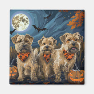 Wheaten Terrier Halloween Spooky Magnet